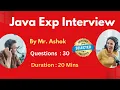 Java Experienced Interview First Round Selected ashokit
