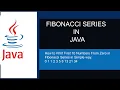 How to Print Fibonacci Series in Java
