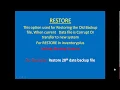 Restore Backup in InventoryPlus