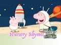 Peppa pig astronaut cartoon HEAD SHOULDERS KNEES AND TOES Nursery Rhyme and Lyrics