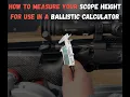 How to measure your scope height for use in a Ballistic Calculator with Ben from huntthenight com au