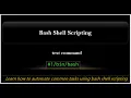 Bash Shell Scripting test command with comparison and file test operators - 13