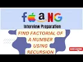 PYTHON PROGRAM TO FIND FACTORIAL OF NUMBER USING RECURSION