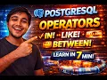 PostgreSQL LIKE Operator in 7 Minutes Most Devs Don t Know This DAY 17