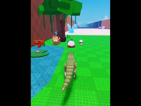 Cute T-Rex Trains for Revenge Against Alien Skeleton! ⚔️🦖 #roblox #usa