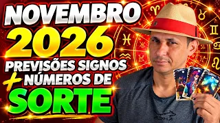 NOVEMBRO 2026: PREVISÕES PARA TODOS OS SIGNOS + NÚMEROS DE SORTE