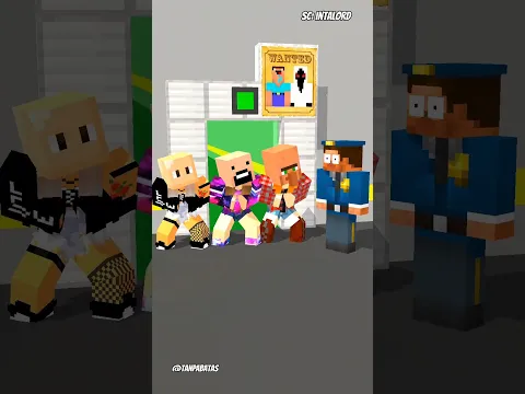 ketika pak polisi dikerjain penjahat #minecraft #roblox #shorts