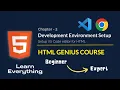 HTML Development Environment Setup VS Code Setup HTML Complete Course in Hindi Chapter - 2