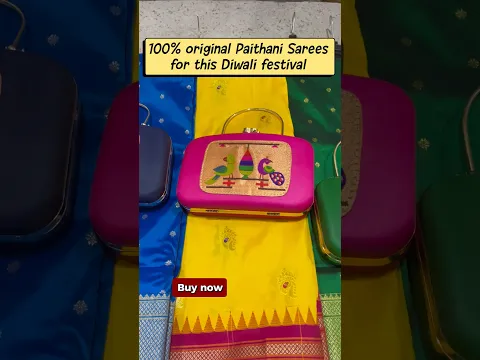 100% original Paithani sarees for this Diwali festival | Diwali festival shopping #diwali #shorts