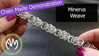 chain maille weave demonstration minerva weave