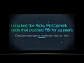 I cracked the Ricky McCormick code that puzzled FBI for 24 years