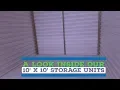 Look inside a 10 x 10 Climate Controlled Storage Unit