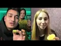 coolboyy and anastyasa challenge game with eating lemon 🍋 very funny game🤣coolboyy