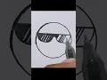 how to draw emoji with glasses