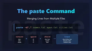 Linux paste Command Tutorial Merge Files Like a Pro