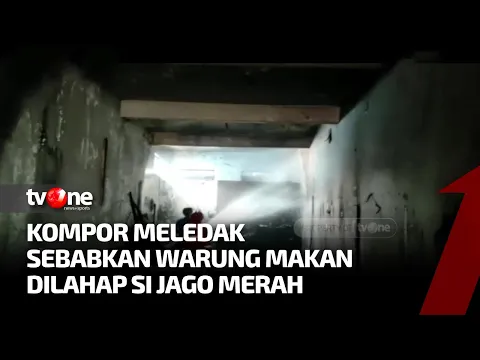 Kompor Meledak, Warung Makan di Tangerang Hangus Terbakar