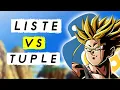 liste vs tuple Python Tuto debutant