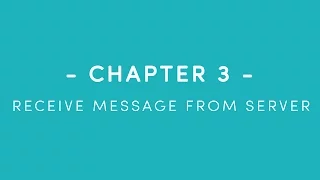 JAVA NETWORK TCP Chat Stream Socket Part 03 Client - Receive Message From Server