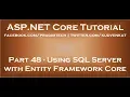 Using sql server with entity framework core