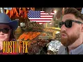 Drinking Moonshine and eating BBQ in Austin Texas Food Drink Vlog