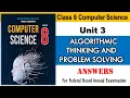 Class 8 Unit 3 Algorithmic Thinking and Problem Solving Computer Science Class 8 Islamabad Board
