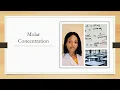 Molar Concentration Mole Millimole Micromole