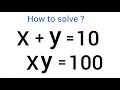 Lagu Germany | Can you solve this ? | A Nice Math Olympiad Algebra Problem (x,y)=?