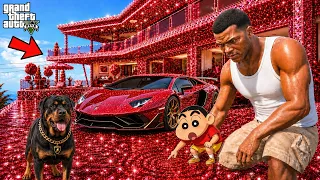 Anything Franklin Touches Turns into Gold, Diamond & Money! in GTA 5 | SHINCHAN and CHOP
