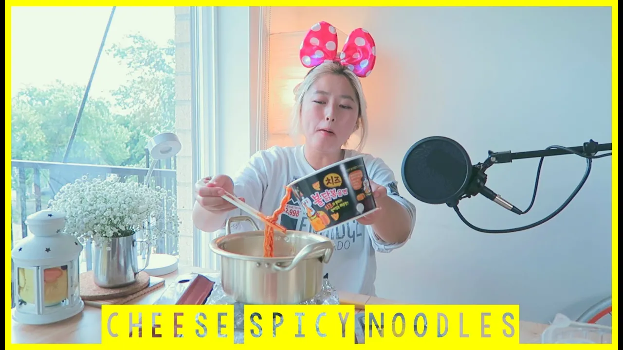 Cheese Spicy Noodles Special Edition [] Mukbang   KEEMI