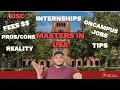 Masters in USA at USC Pros-Cons Jobs