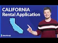 The California Rental Application Process Free Template