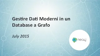 Thumbnail for Neo4j in un’ora gestire dati moderni in un database a grafo video