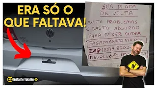 INACREDITÁVEL! SEQUESTRO DE PLACAS DE VEICULOS é o novo golpe - Saiba como evitar | ????225