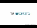 Te extrano