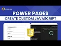 Power Pages Tips Create Custom JavaScript