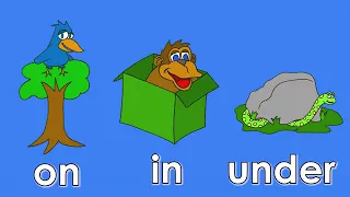 فوق تحت بالانجليزي In On Under Learn English Song 