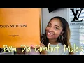 LV BOM DIA FLAT COMFORT MULES UNBOXING