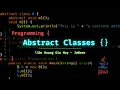 Abstraction and Abstract Classes in Java JaWeee