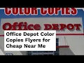 Office Depot Color Copies for Cheap Near Me