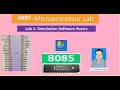 Microprocessor and Microcontroller Lab Addition of two eight-bit number 8085 Simulator