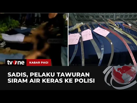 Tangkap Pelaku Aksi Tawuran, Anggota Polisi Disiram Air Keras