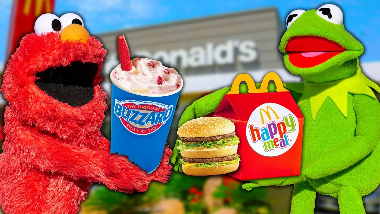 Kermit the Frog and Elmo's Drive Thru Shenanigans! (McDonalds & Dairy Queen)