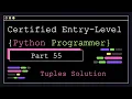 Certified Entry Level Python Programmer - Part 55