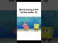 Patrick losing a fist fight to water