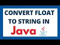 Convert float to string in java using 2 ways Float to String datatype conversion