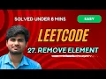 Remove Element Leetcode 27 Tamil Python KarthiStucksAtCode