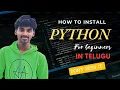 Python tutorial for beginners in telugu PART 2 How to install python RaviramTechTalks