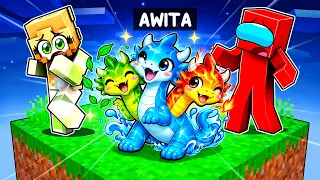 Me Converti en una HYDRA ELEMENTAL BEBE en Minecraft!