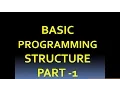C TUTORIAL FOR STUDENTS CHAPTER 3 PROGRAMMING STRUCTURE OF C AND ITS FUNCTIONS