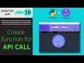 Create function to make API call to COWIN portal Desktop app using Python and Tkinter